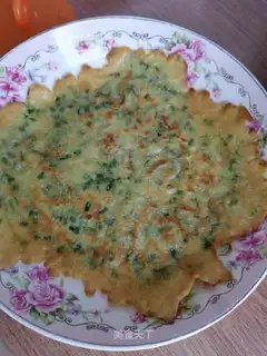 Mint onion omelet
