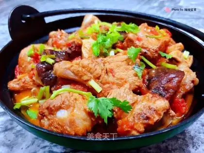 Tomato mushroom ribs