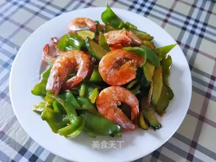 Chili cucumber and crayfish