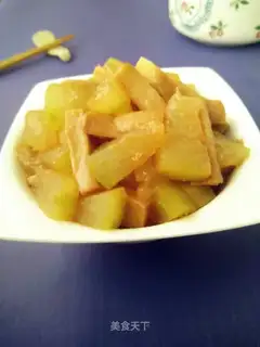 Poached apricot