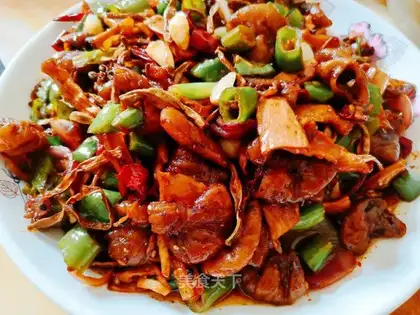 Dried intestines