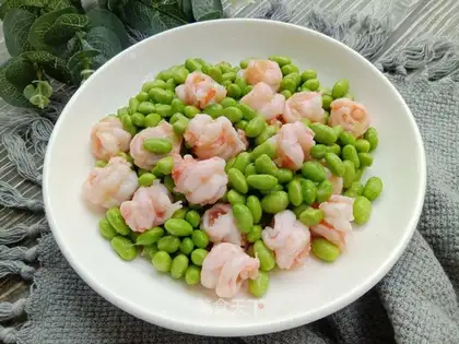 The soy rice shrimp