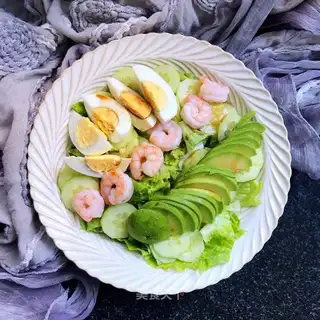 Cream shrimp salad