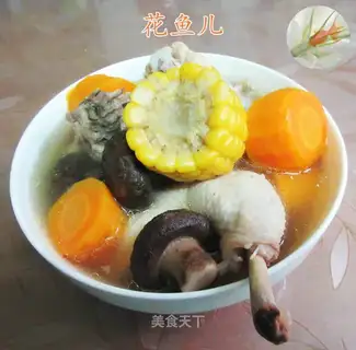 Three fresh chicken soup