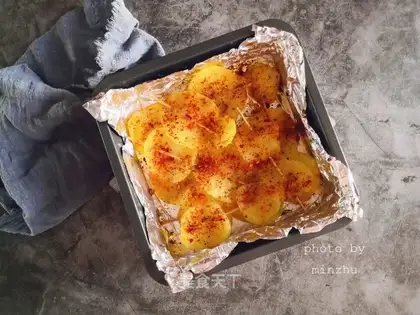Baked potato chips