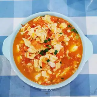 Tomato fried eggs