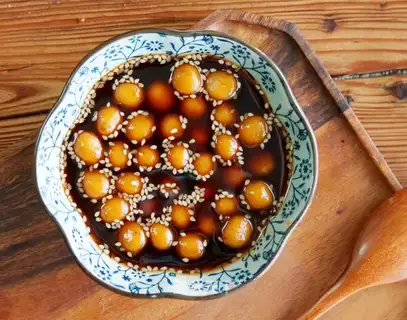 Red sugar pearls