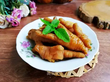 Honey lemon chicken claws