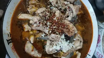 Boiled fish