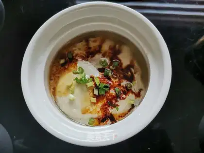 Meatloaf steamed eggs