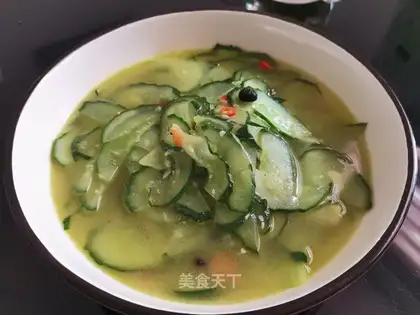 A boiled cucumber