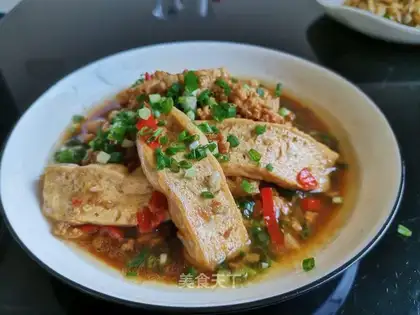 Meatloaf and tofu