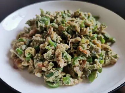 Hot pepper fried eggs