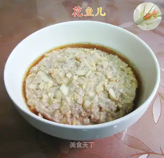 Steam eggplant meat