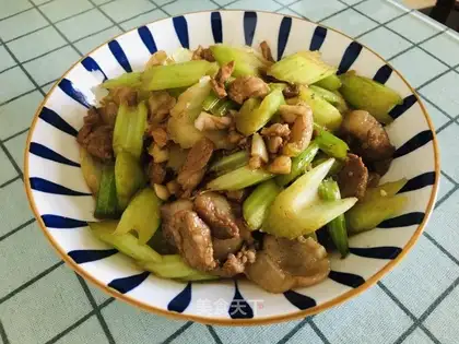 Celery and meat