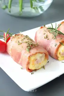 Cheese mashed bacon