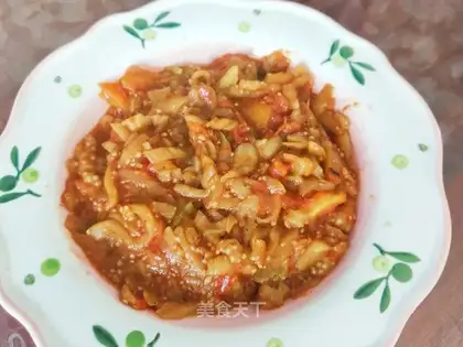Tomato fried eggplant