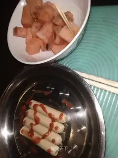 Watermelon signature, ham sauce