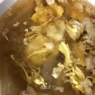 Pork egg soup