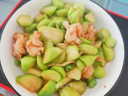 Snack shrimp for beans