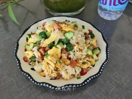 Sausage egg fried rice