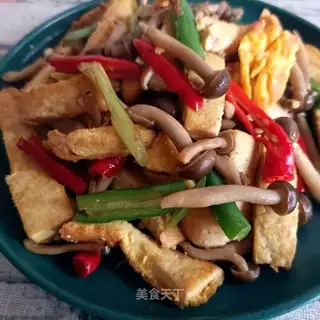 Crab mushrooms and tofu