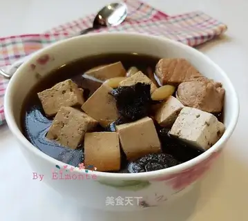 The raw wheat tofu soup