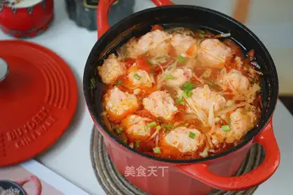Tomato sour shrimp