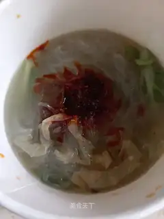 Duck blood fan soup