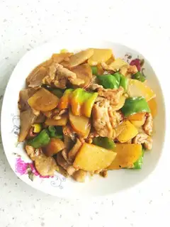 Potato pepper fried meat