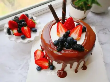 Chocolate noodle cake