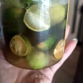 Honey pickled oranges
