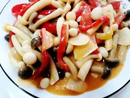 Golden Sands with mushrooms