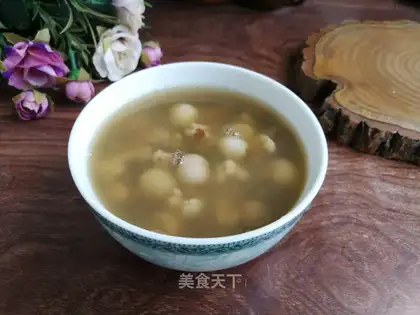 The green bean with a lotion soup