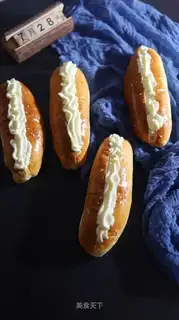 Cream and bread