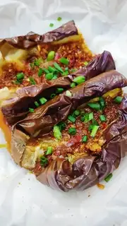 Air-cooked eggplant