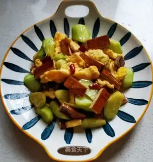 cucumber eggs fried fragrance