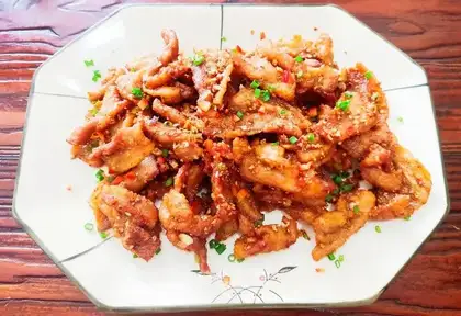 Garlic fried meat