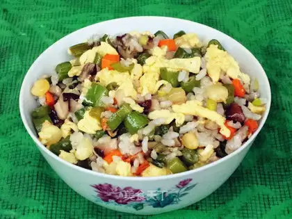 Soybean fried rice