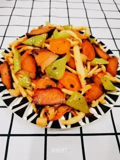 Fried sea mushrooms