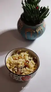 Egg sausage fried rice