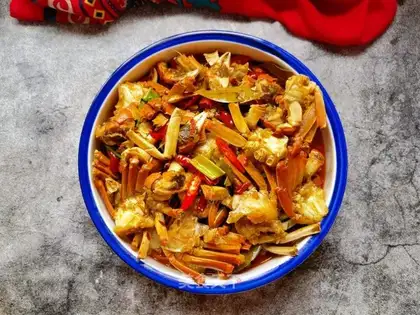 Beer spicy crabs