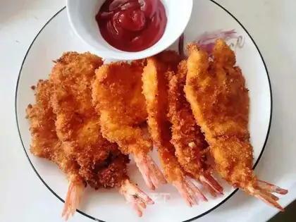 Cheese and shrimp