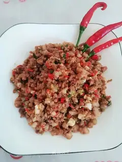 Chili fried meat