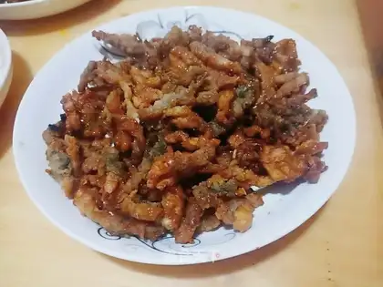 Fried fish skin