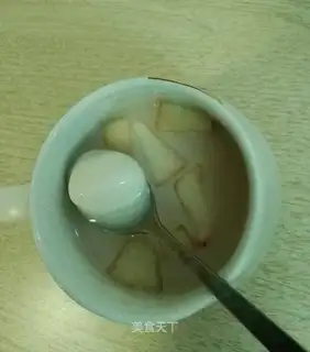Peach pudding tea