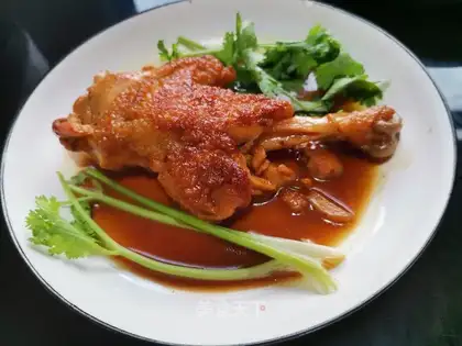 Burn chicken legs