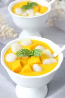 Coconut mango little circle