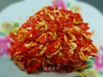 Shrimp skin and chili pepper