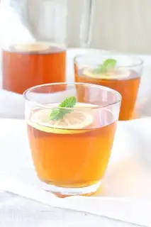 Cold lemon tea